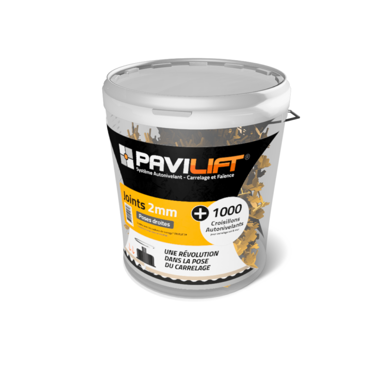 Boîte de 1000 croisillons autonivelants PAVILIFT 2 mm en +