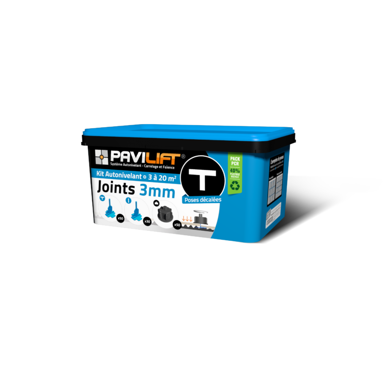 Kit croisillons autonivelants PAVILIFT pose de carrelage joint 3mm T