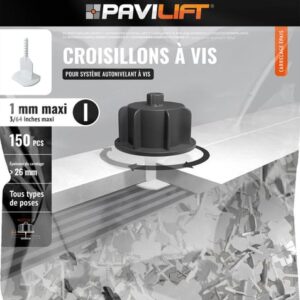 Sachet de 150 croisillons autonivelants PAVILIFT 1mm MAXI en I